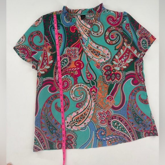 SHEIN Multicolor Paisley Print Blouse - Picture 3 of 4